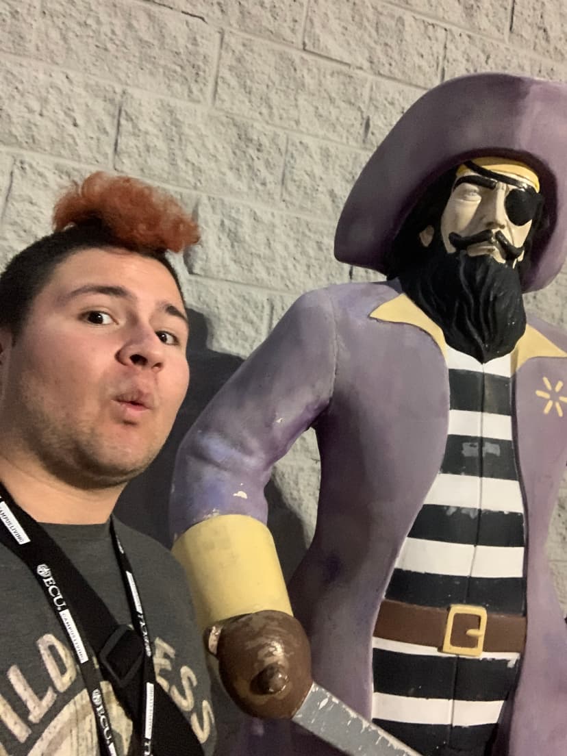 Selfie with ECU Pirate